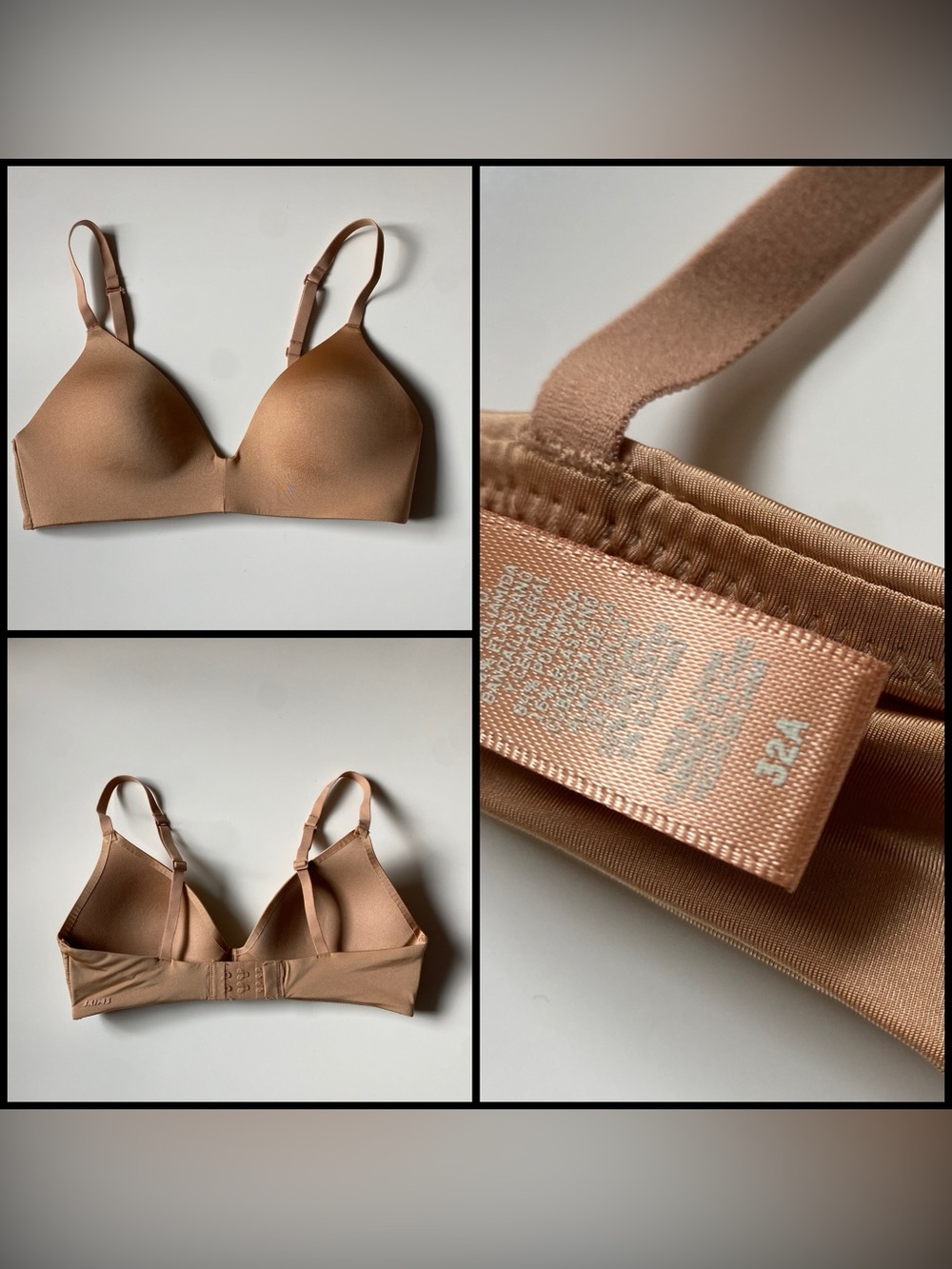 SKIMS Wireless Form T-Shirt Bra in Mica NWOT size 32A